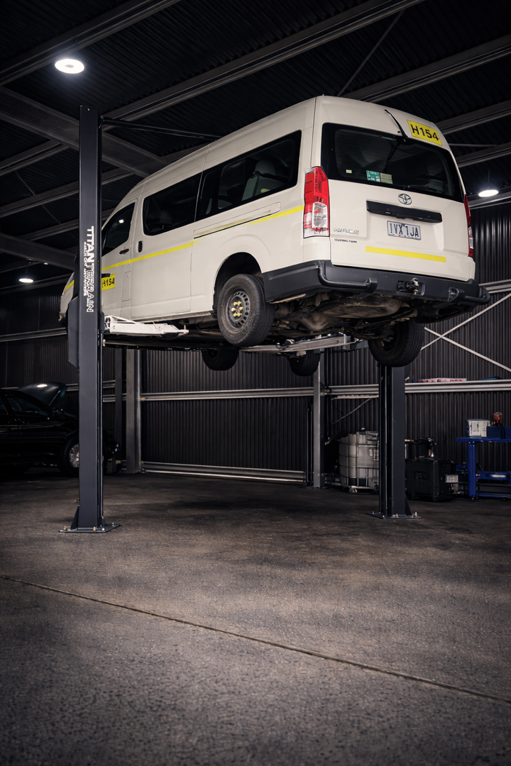 4.5 TONNE 2-POST CAR HOIST ELECTRIC LOCK RELEASE
