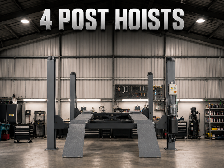 5.5 TONNE 4-POST CAR HOIST ELECTRIC LOCK RELEASE